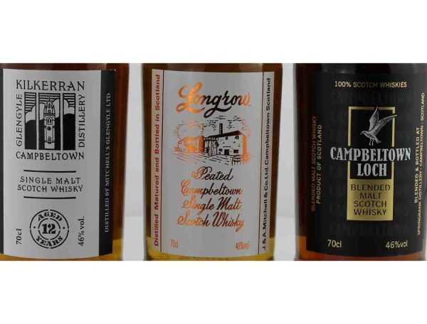 Campbeltown New Year Trio ( Kilkerran 12 year old, Longrow Peated and Campbeltown Loch ) with free UK shipping 3 x 70cl /46%abv - Image 2