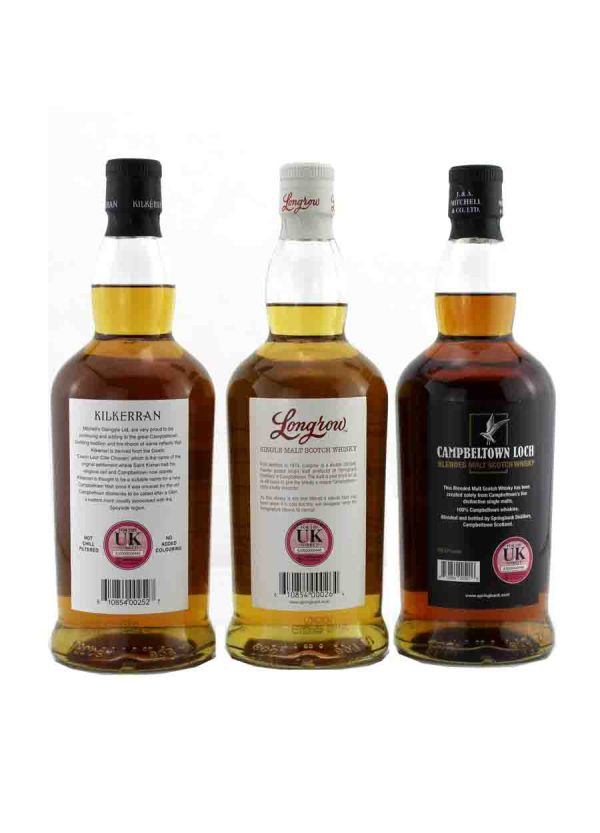 Campbeltown New Year Trio ( Kilkerran 12 year old, Longrow Peated and Campbeltown Loch ) with free UK shipping 3 x 70cl /46%abv - Image 3