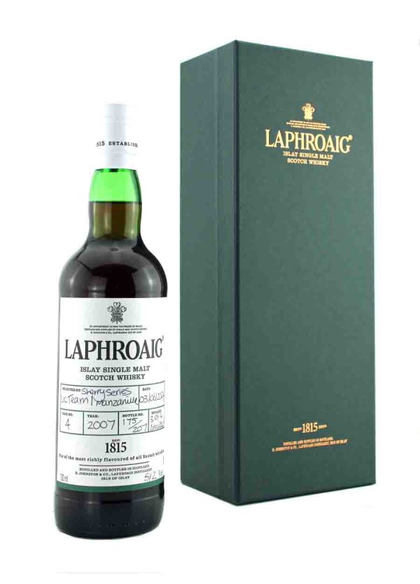 Laphroaig 2007 Hand-filled 17 year old Manzanilla Sherry Series Cask #4 (3 of 4) 70cl /51.2%abv 207 bottles.