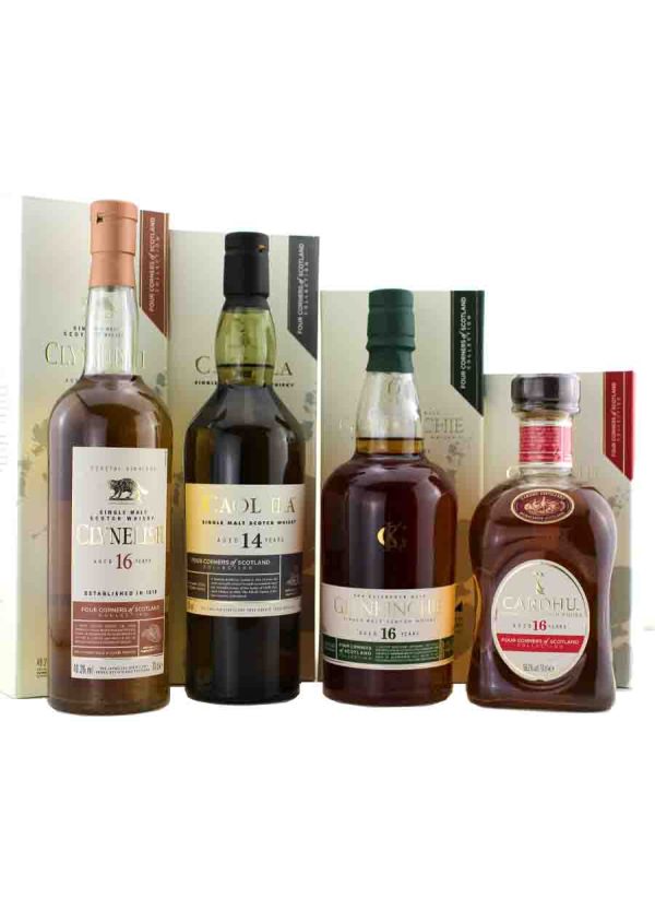 Diageo (Caol Ila, Cardhu, Clynelish & Glenkinchie) Four Corners of Scotland Set