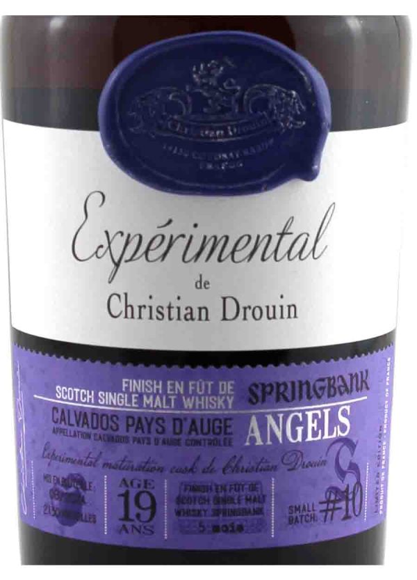Springbank 19 year old Angels #10 Experimental DE Christian Drouin 70cl / 50.4% abv - Image 2