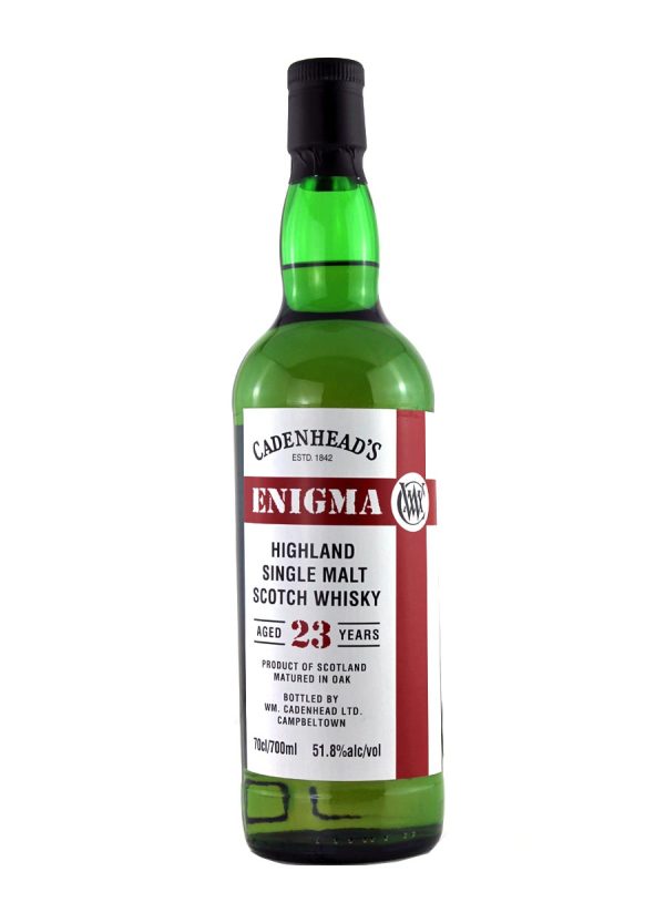 Cadenhead's Enigma Clynelish 23 year old Bourbon 70cl / 51.8%abv 318 Bottles