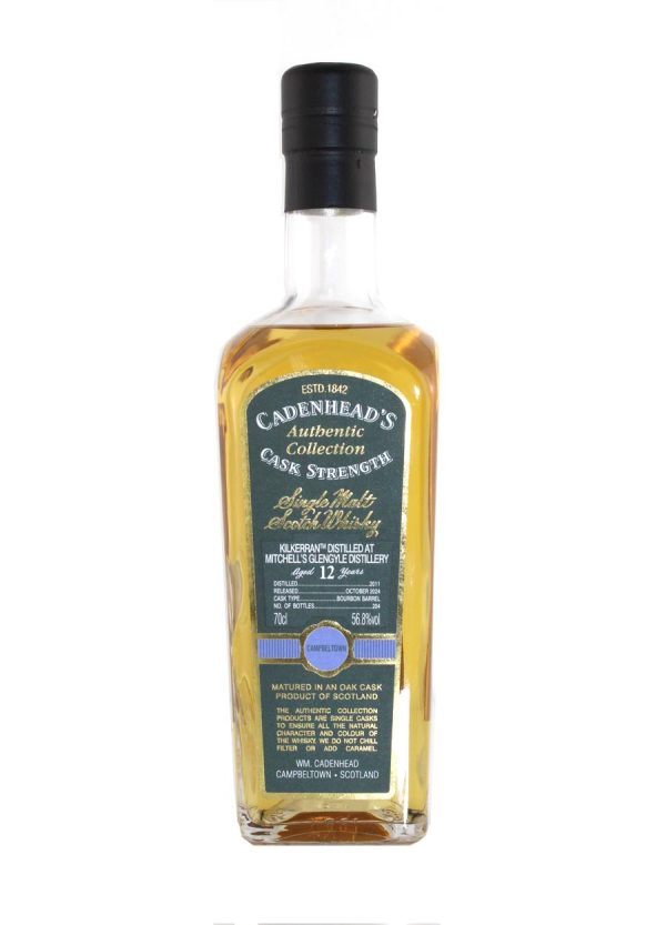 Cadenhead's Kilkerran 12 year old Bourbon 70cl / 56.8%abv (204 bottles)