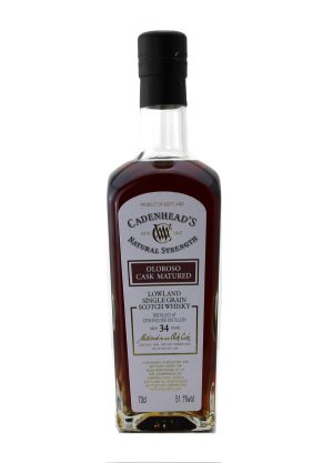 Cadenhead's Strathclyde 34 year old Oloroso 70cl / 51.1%abv (366 bottles)