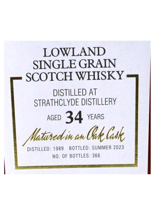Cadenhead's Strathclyde 34 year old Oloroso 70cl / 51.1%abv (366 bottles) - Image 2