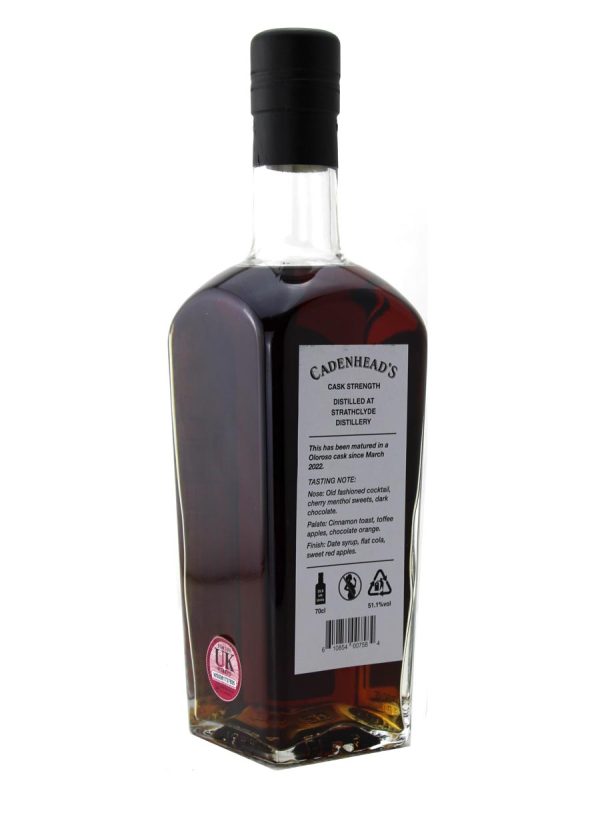 Cadenhead's Strathclyde 34 year old Oloroso 70cl / 51.1%abv (366 bottles) - Image 3