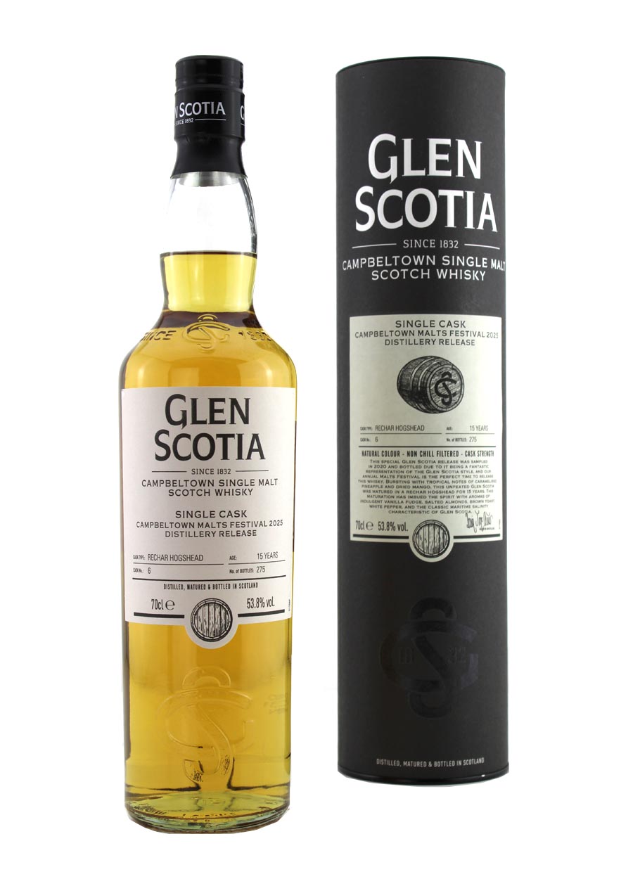 Glen Scotia 15 year old Campbeltown Malts Festival 2025 Recharged Hogshead 70cl / 53.8% abv (275 bottles)