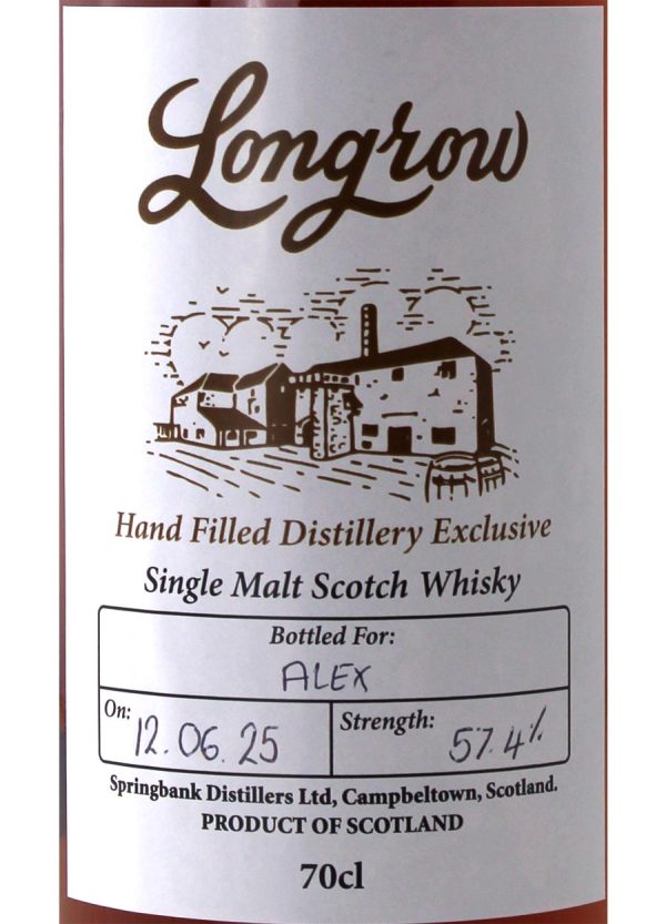 Longrow Hand-filled Distillery Exclusive 70cl / 57.4%abv - Image 2