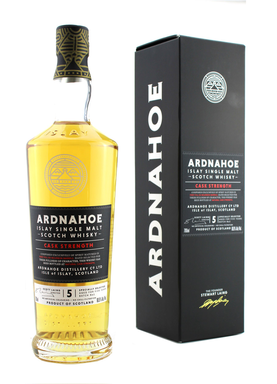 Ardnahoe 5 year old Cask Strength Batch 1 70cl / 60.9%abv