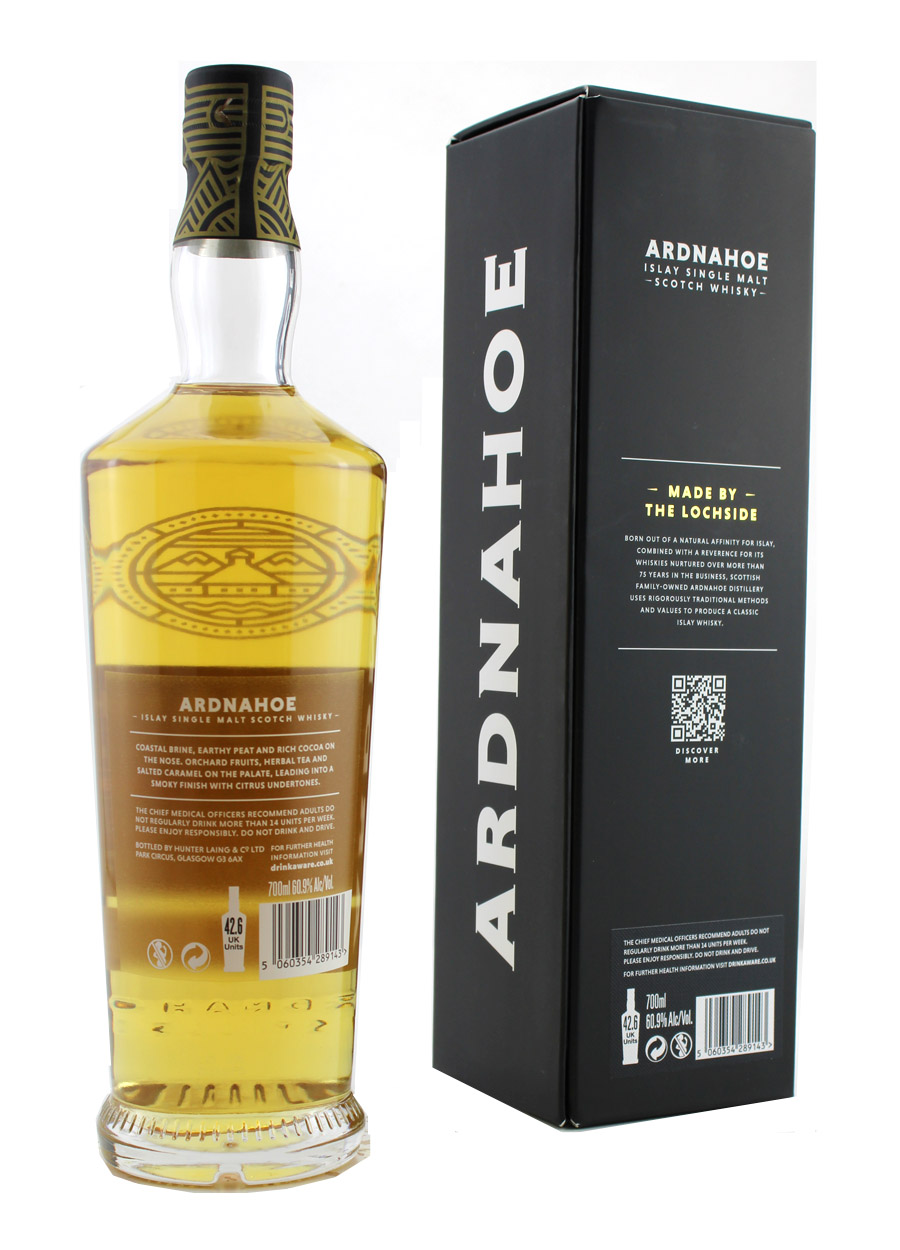 Ardnahoe 5 year old Cask Strength Batch 1 70cl / 60.9%abv - Image 3
