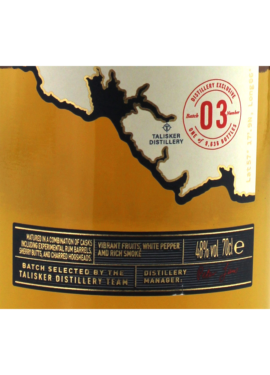 Talisker Distillery Exclusive Batch 03 70cl / 48%abv - Image 2